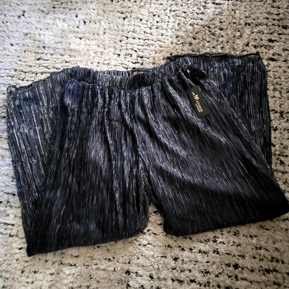 John Meyer high waist palazzo pant
